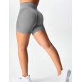 thumbnail image 2 of YEOREO Shorts d'Entraînement Sans Couture pour Femmes Taille Haute Intensifier Course Gym Yoga Workout, 0 Gris Uni, TG, 2 of 5