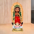 thumbnail image 4 of Estatua de Nuestra Señora de , estatuilla religiosa, decoración de Navidad, adorno de mesa, regalo de Navidad para estante de vacaciones,, 4 of 9