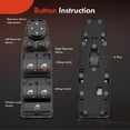 thumbnail image 5 of A-Premium Master Power Window Switch Compatible with BMW F06 F07 F10 F25 528i 09-16 535i 10-16 640i 12-18 X3 2010-2018 Front Left Driver Side, 5 of 9