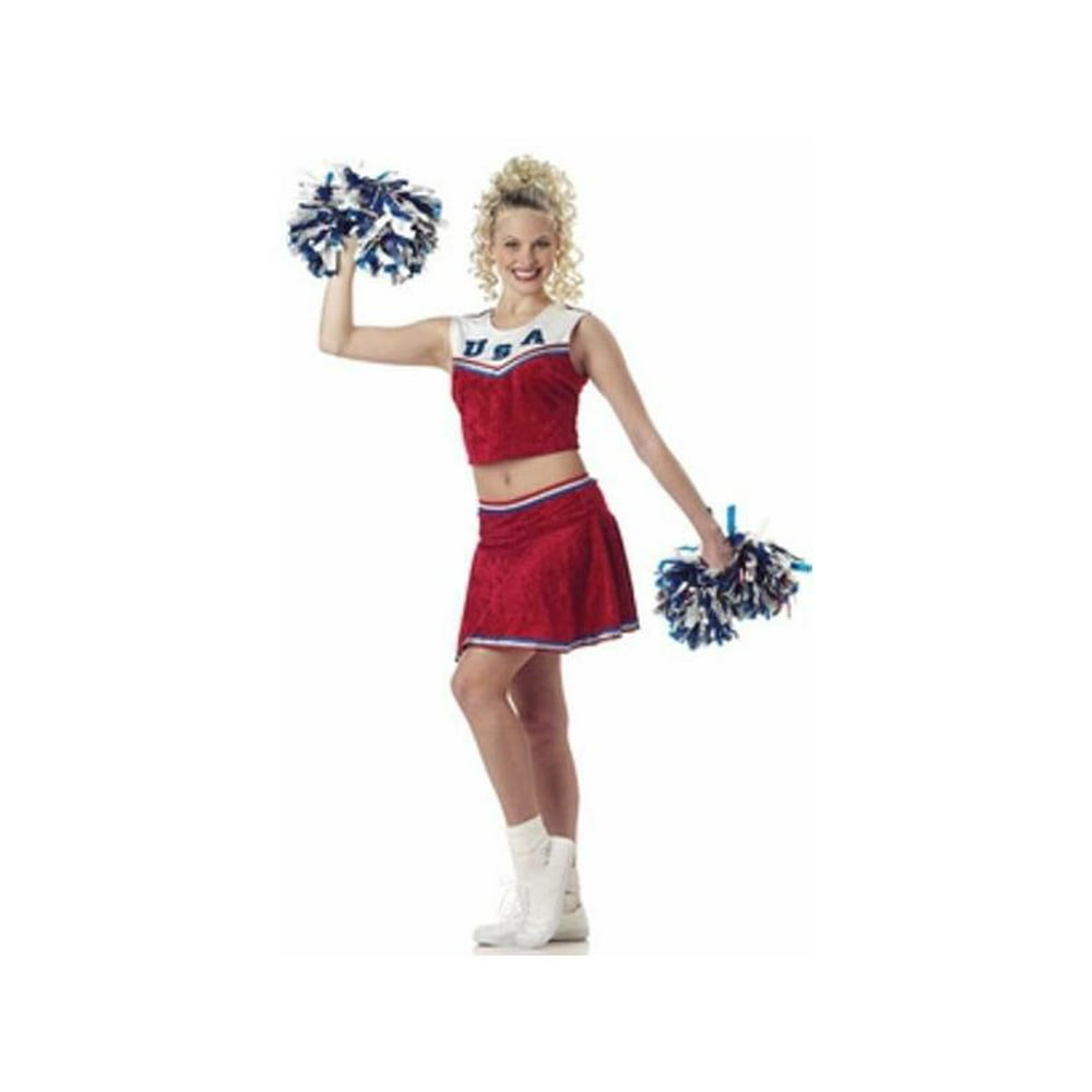 Adult Sleeveless Cheerleader Costume