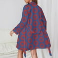 thumbnail image 2 of Phish Donut Night Robe Long Sleeve V Neck Robe With Belt Women's Sleepwear Dresses, 2 of 9