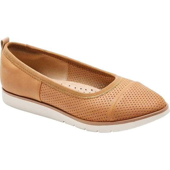 Rockport Stacie Perf Women's Honey Ballet Flats 6M