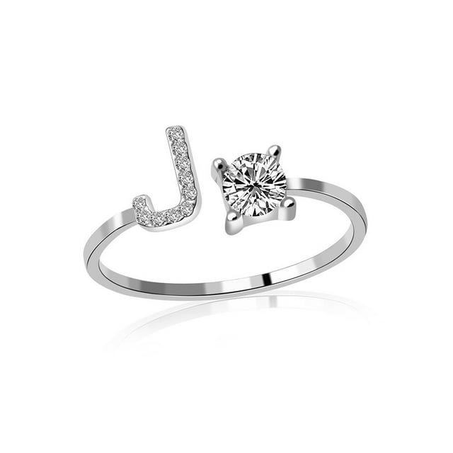 Daisyyozoid Exquisite Fashion 26 English Alphabet Style Copper Ring