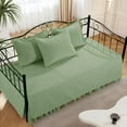 thumbnail image 5 of Daybed Cover Sets- Diamond Stitching Daybed Bedding Set, All Season Cozy Bedding with Bedskirt with Shams, Microfiber Filling, 5 Pieces, Navy Blue, 5 of 8