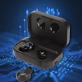 thumbnail image 1 of Auriculares estéreo inalámbricos auriculares con control táctil Pantalla de luz LED Cómodo uso Diafragma compuesto ABS para correr para jugar, 1 of 8