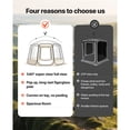 thumbnail image 4 of KFFKFF Pop-Up Clear Bubble Tent, 12 x 11.1 ft Waterproof & UV-Resistant Outdoor Dome, Transparent Camping Shelter with Windows, 540° Panoramic View, Fits 10-12 People for Patio or Backyard Use, 4 of 9