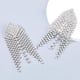 thumbnail image 5 of Pendientes Colgantes De Cristal De Araña Con Borlas Largas De Aleación Para Banquete Nupcial, Joyería De Boda, Pendientes Geométricos, Regalo Para Mujeres O Niñas Kearding AP006637-01, 5 of 6