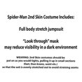 thumbnail image 4 of Marvel 2nd Skin Spider-Man Jumpsuit Adult Costume Large, 4 of 5