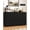 Black(15.7"D x 59.01"W x 30.3"H), variant on 59'' Fluted Sideboard Cabinet with Storage,Modern Wood Credenza with Charging Station, Adjustable Shelves, Media Console Cabinet for Living Room Entryway (Walnut)