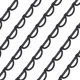thumbnail image 1 of 1,1 yardas de presillas negras para corsé, cinta de satén de 1-1/8 pulgadas para la espalda del vestido, cremallera intercambiable para la espalda del corsé., 1 of 6