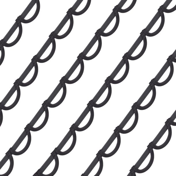 1,1 yardas de presillas negras para corsé, cinta de satén de 1-1/8 pulgadas para la espalda del vestido, cremallera intercambiable para la espalda del corsé.