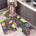 thumbnail image 4 of Ensemble de Tapis de Cuisine et Moquette de 2 Pcs Tapis de Cuisine Rembourré à Motifs, 4 of 5