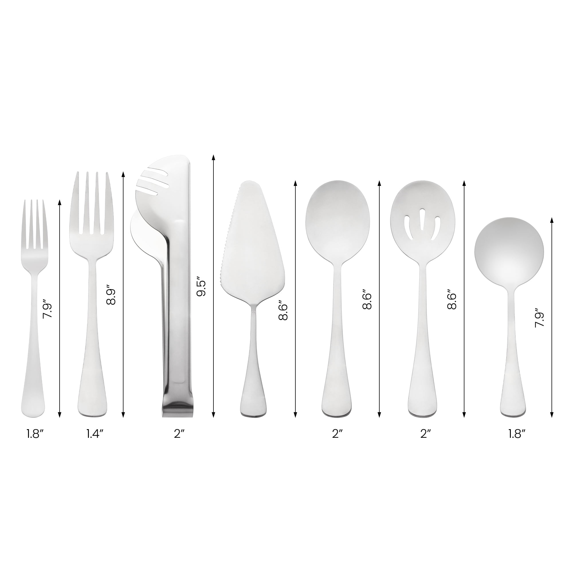 Unique Bargains 10 Piece Silverware Set Stainless Steel Flatware Silver 10 Pcs