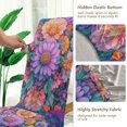 thumbnail image 5 of Yayeee 4 Pack Dining Chair Covers Stretch Parson Chairs Slipcovers Seat Protector, Light Purple Flowers, 5 of 6
