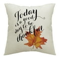 thumbnail image 5 of Uutvmp Set of 4 Fall Throw Pillow Covers, Autumn Harvest Pumpkin Cushion Cover Farmhouse Maple Leaves Home Decor Pillowcases, 17.7" x 17.7" for Thanksgiving Sofa Couch Bed, 5 of 7