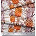 thumbnail image 3 of Soimoi Rayon Fabric Leaves & Pine Fruits Fabric Prints by Yard 56 Inch Wide, 3 of 3