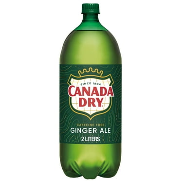 Canada Dry Caffeine Free Ginger Ale Soda Pop, 2 L, Bottle