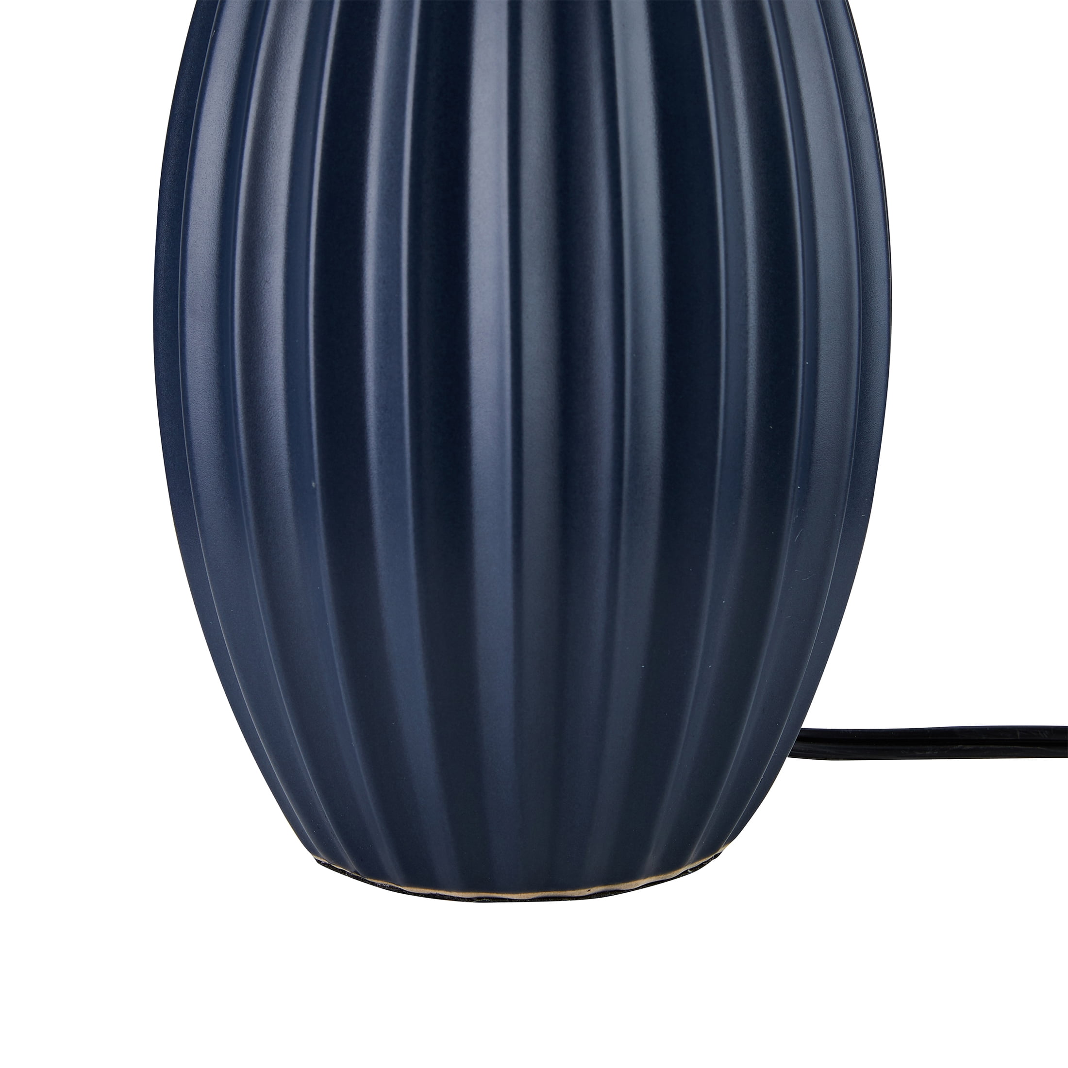 Better Homes & Gardens 13.5" Ribbed Ceramic Lamp Base, Blue