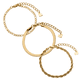 thumbnail image 2 of Set de 3 Pulseras Mujer, LuckyLy  Brazaletes tipo Cadenas de Acero Inoxidable Baño de Oro 18k o Color Plata – Joyería y Accesorios ideales como Regalos para Mujer Cumpleaños y Regalos para dorado, 2 of 7