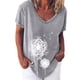 thumbnail image 1 of Elegante mujer con cuello en V estampado camiseta blusa Tops sudadera OAVQHLG3B Store  lin121212, 1 of 4