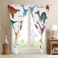 thumbnail image 4 of Erosebridal Dino Curtains 42x63 inch,Dino Blackout Curtains,Set of Ancient Dinosaur Curtains & Drapes,Jungle Animal Window Curtains 2 Panels Bedroom Decor, 4 of 6