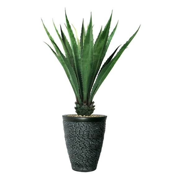 Vintage Home Artificial Faux Real Touch 5.67 Feet Tall Agava With Fiberstone Planter