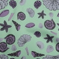 thumbnail image 1 of oneOone Rayon Mint Green Fabric Sea Craft Projects Decor Fabric Printed By The Yard 56 Inch Wide, 1 of 4