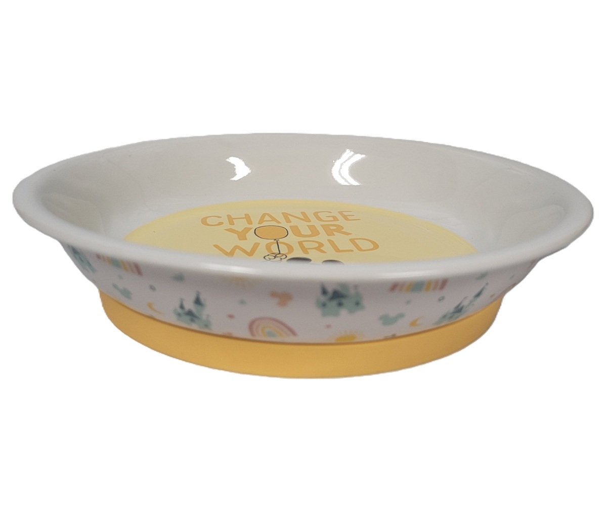 Disney Parks Mickey Mouse "Change Your World" 7.5-inch Pet Bowl