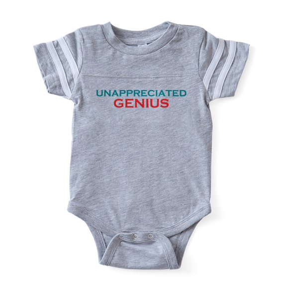 CafePress - Unappreciated Genius - Cute Infant Baby Football Bodysuit