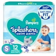 thumbnail image 1 of Pañales de natación Pampers Splashers, tamaño pequeño, 12 unidades, 1 of 7