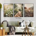 thumbnail image 2 of Abstract Boho Painting Mid Century Modern Pictures Boho Botanical Canvas Wall Hieng Neutral Abstract Posters Burnt Orange and Green Wall Hieng Abstract Geometric Poster Prints for Wall, 2 of 6