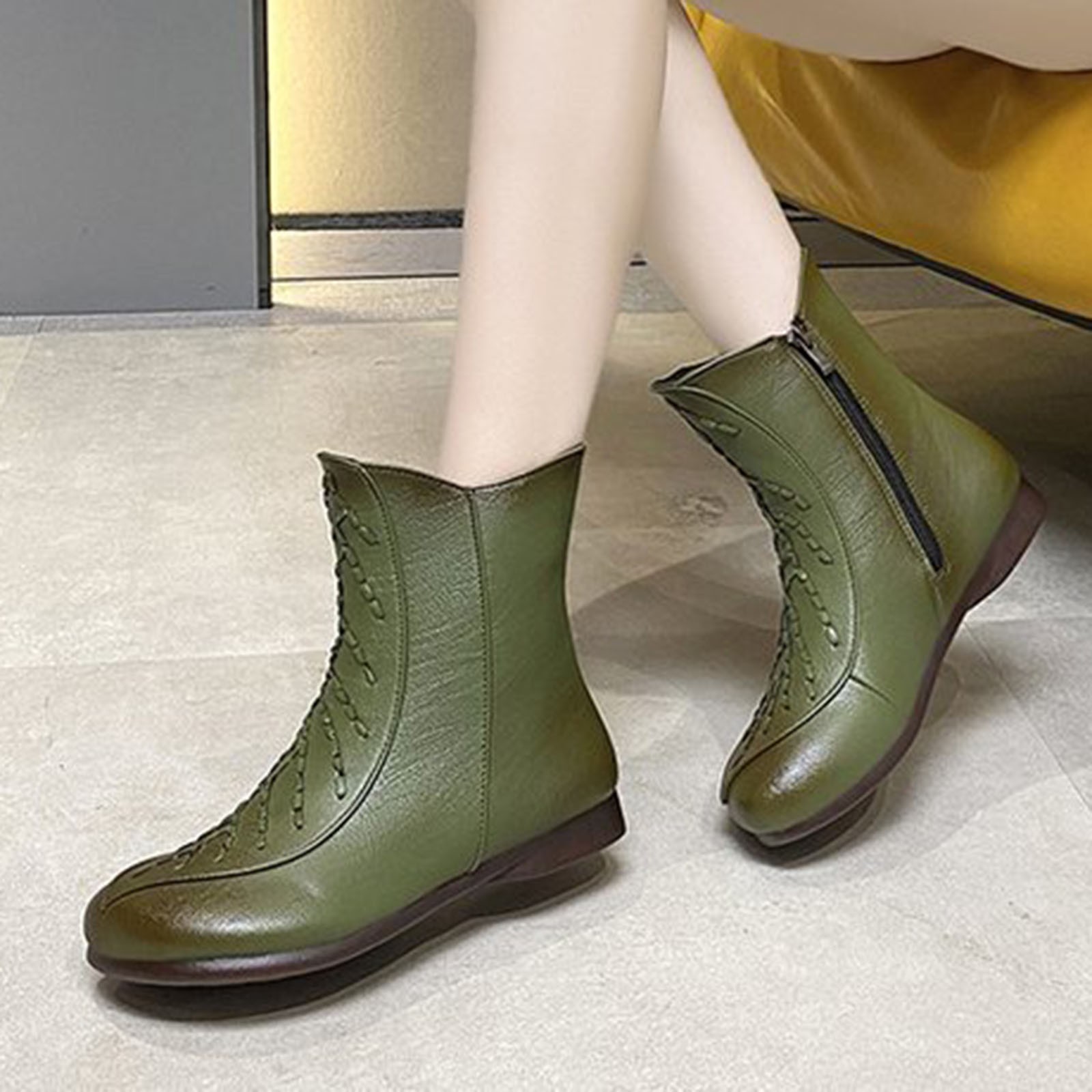 Women Boots Ethnic Style Retro Soft 