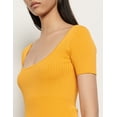 thumbnail image 4 of Sandro YELLOW Women's Synn Short Knit Dress, US 42, 4 of 4