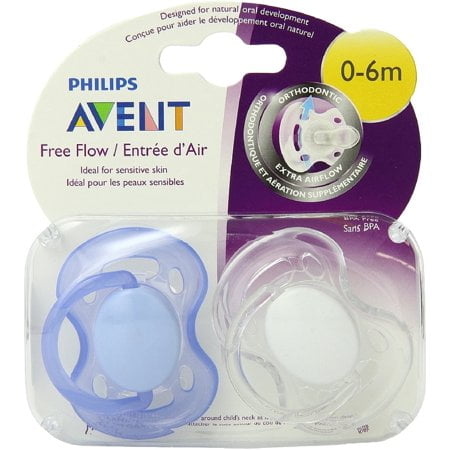 2 Pack) Philips Avent Freeflow Pacifier 