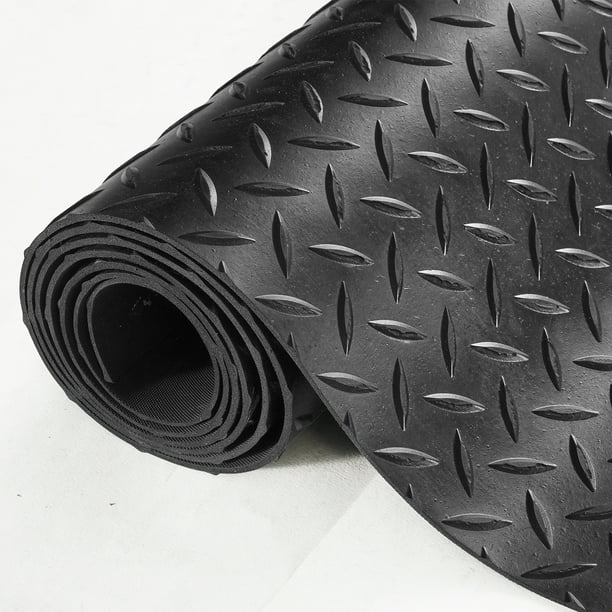 Vevor Diamond Plate Rubber Flooring Roll 3 Mm X 4 Ft X 10 Ft Garage Floor Mat Sbr Rubber Garage Flooring Roll Easy To Clean Diamond Plate Rubber M