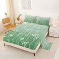 thumbnail image 2 of Erosebridal Girls Green Bow Tie Stripes Full Size Sheets 4-Piece,Green Ombre Bed Sheets For Teens, 2 of 5