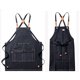 thumbnail image 1 of Thickened 4 Pocket Canvas Tool Apron, Adjustable Industrial Style Apron, Hairdressing, BBQ, Cooking Apron, Unisex, 1 of 5