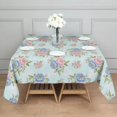 thumbnail image 3 of Pioneer Flower Floral Print Pattern Square Tablecloth, Waterproof Wipeable Spillproof Washable Table Cover for Home Kitchen Party Decor, 52"x52", 3 of 6