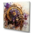 thumbnail image 2 of Designart "Timeless Collage in Purple and Yellow II" Fashion Wall Art - Glam Purple Classics Bedroom Canvas Wall Art, 2 of 6