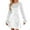 C-White392, variant on DHFJKG Dresses For Women Sparkly Sequins Solid Color Round Neck Long Sleeve Velvet Mini Dress Elegant Casual Party Wear Comfortable Stretchy Soft Stylish Dresses
