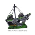 thumbnail image 4 of Pecera Paisajismo Resina Decorativa Barco Paisajismo Barco Acuario Refugio Barco De Pesca Ornamento Para Accesorios De Tanque De Peces matsuzay EL011166-00, 4 of 5