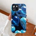 thumbnail image 2 of Blue Heart Shiny Glossy iPhone Case for Couple Valentine's Day Gift - Durable Shockproof with Soft TPU Silicone, Compatible with iPhone 11/12/13/14/15/16 (Pro Max/Plus), 2 of 9