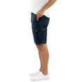 thumbnail image 3 of NY Threads Mens Cargo Shorts Relaxed Fit Cotton Casual Work Outdoor Hiking Shorts with Multiple Pockets, 32, Navy, 3 of 7