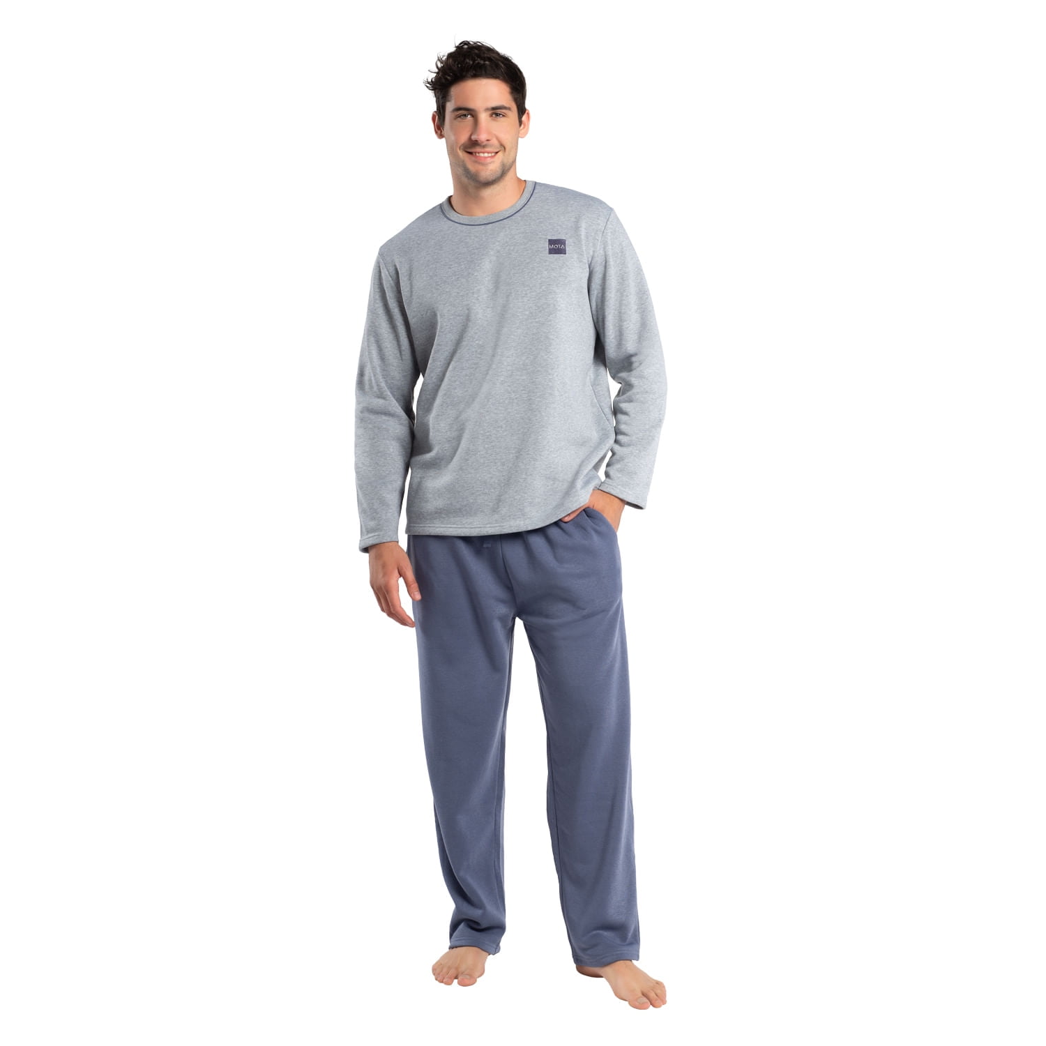 Pijama Algodon Gris Talla S Hombre Knasta Chile