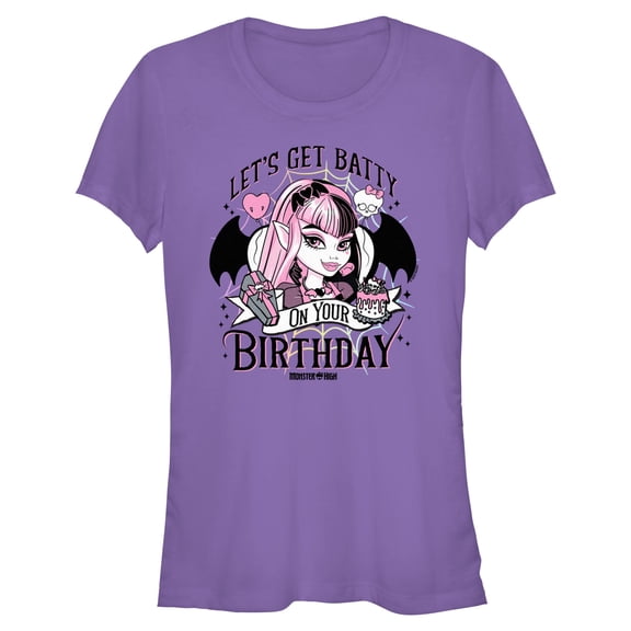 Juniors Monster High Let's Get Batty Draculaura T Shirt