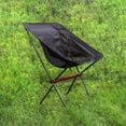 thumbnail image 3 of Silla plegable para acampar Sharpla silla de playa plegable resistente para barbacoa pesca en el jardín Negro, 3 of 8