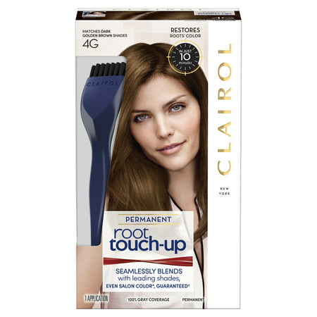 Clairol Root Touch-Up Permanent Hair Color, 4G Dark Golden (Best Drugstore Hair Dye For Brunettes)