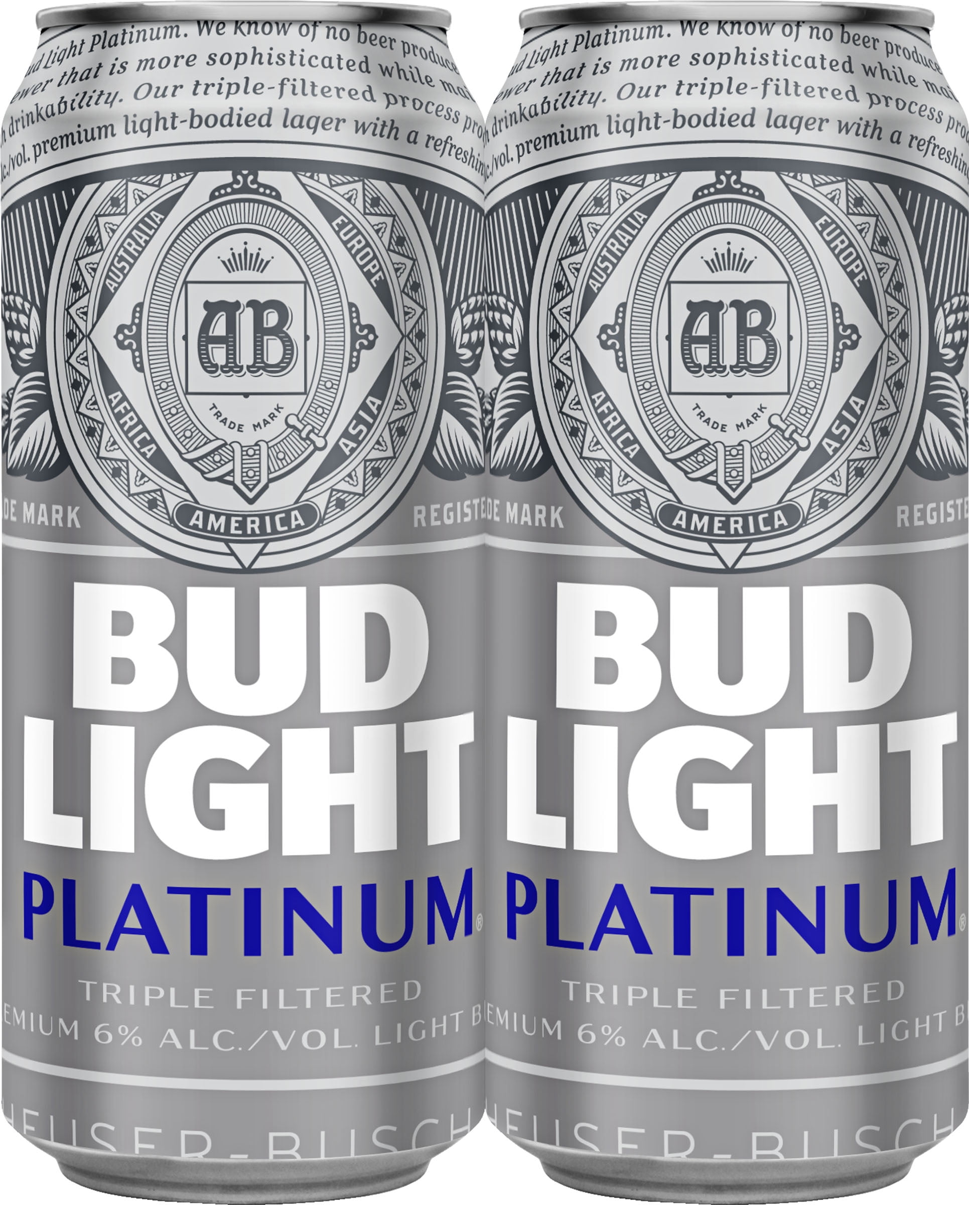 Bud Light Platinum Beer 16 Oz Can Com