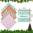 thumbnail image 3 of EAYY 150 Sheets Christmas Tissue Paper Wrapping Paper,20" x 20", 15 Designs Assorted Design, Fast and Easy Gift Wrapping Accessory for Christmas Gift Boxes, Bottles, Holiday Tissue Paper - -, 3 of 7