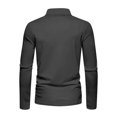 thumbnail image 5 of Men's Polo Shirts Casual Short Sleeve 2026 Button Stylish Summer T Shirt Color Block Golf Slim Fit Shirts with Collar, XL, 5 of 5